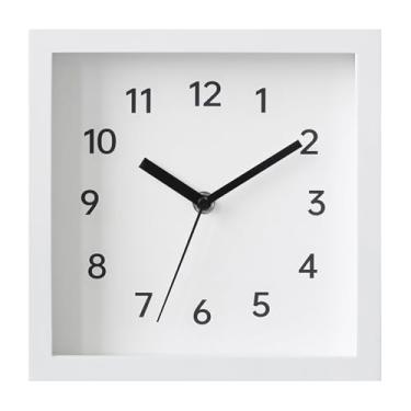 Imagem de Relógio de parede Modern Wall Clock for Living Room Silent Operation Battery Powered Practical para decoração de casa(Branco)