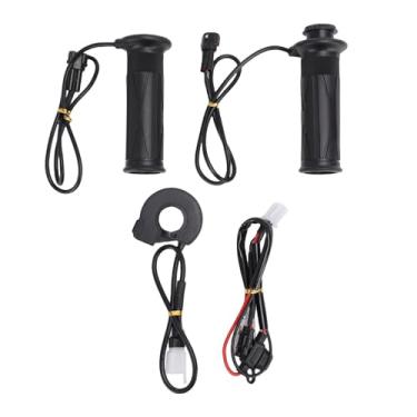 Imagem de Jectse Punhos Aquecidos para Motocicleta, Aquecedores de Guiador de Aquecimento Elétrico Ajustável de 7/8 de Polegada e 5 Temperaturas à Prova D'água Antiderrapante, Com Design de