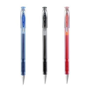 Imagem de Kit 3 Caneta Gel J-Roller RX Zebra Sarasa 0.5mm Seca Rápido com Grip