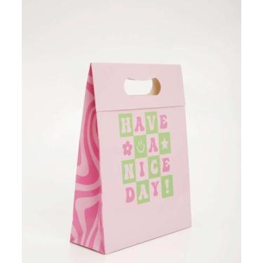 Imagem de Embalagem Presente Sacola Estampada Marisa -96017, UN, Rosa