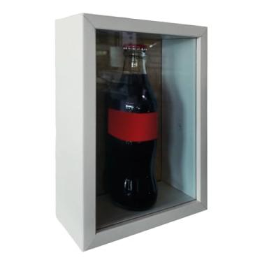 Imagem de KIAGA, Moldura Caixa Alta com Vidro para Quadros Quilling e Scrapbook - 1,5x6,5 Cor:BRANCO;Tamanho:20X30 CM