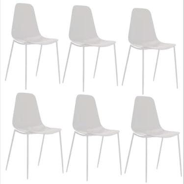 Imagem de Conjunto com 6 Cadeiras Miami Nude Fratini