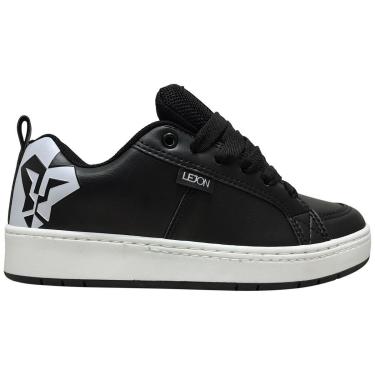 Imagem de Tênis Lejon Rebel Skate Robusto Preto Branco LJSC0006-Masculino