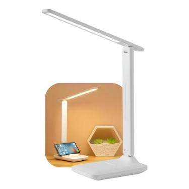 Imagem de Luminária led portátil moderna - abajur para quarto sala e escritório 