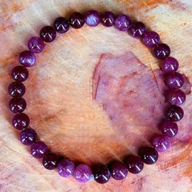 Imagem de Pulseiras elásticas com contas para mulheres pulseira granada para vitalidade segurança joia presente perfeito para crescimento pessoal, One Size, Pedra, Sem Pedra Preciosa