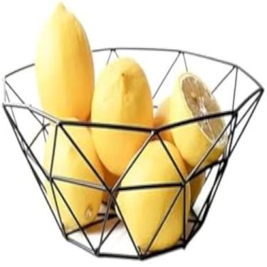 Imagem de Travessa retangular, servir frutas, aco inoxidavel, design aramado, bonito, elegante, funcional, resistente, 100g.