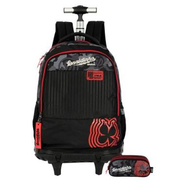 Imagem de Kit Enaldinho Mochila Rodas 2EM1 + Estojo Triplo Youtuber - Luxcel, pr
