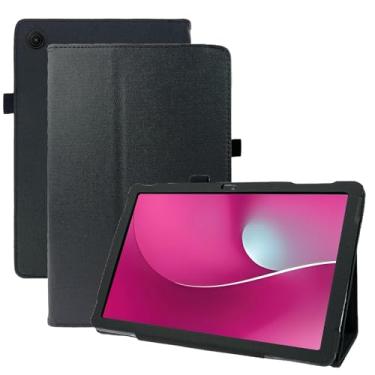 Imagem de Capa Transwon (para REVVL TAB 2) para T-Mobile REVVL TAB 2 25.7 cm 2025/modelo 9185W, capa de proteção total com suporte para caneta stylus - preta