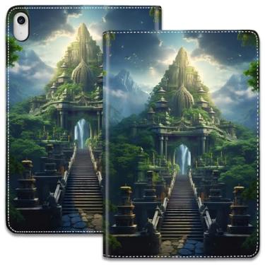 Imagem de Capa para iPad (A16) 11ª geração 11 polegadas 2025/iPad 10ª geração 10,9 polegadas 2022, suporte ajustável, auto despertar/hibernar, capa inteligente - Forest Mountain