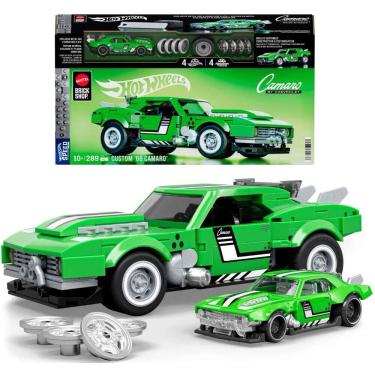 Imagem de Blocos de Montar - Hot Wheels - Camaro Custom 68 - Mattel Brick