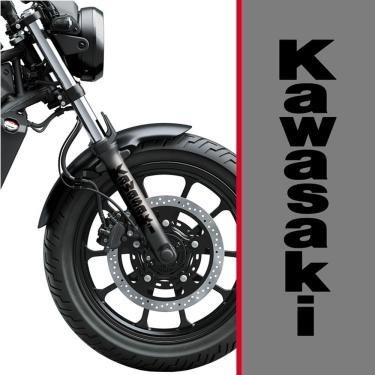 Imagem de Adesivo Para Bengala De Moto Kawasaki Preto Preto