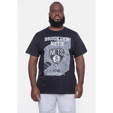 Imagem de Camiseta NBA Plus Size Backcourt Brooklyn Nets Masculino-Masculino