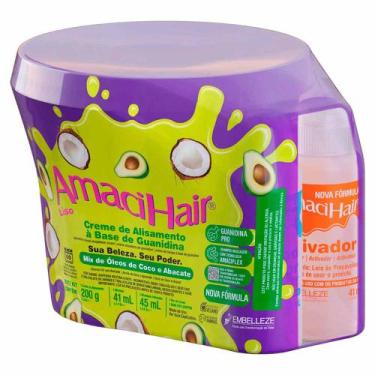 Imagem de Alisante Amacihair Guanidina Baldinho Liso Embelleze 220G