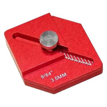 Imagem de Generic Ferramenta de marcação de peças curtas para acabamento em madeira, régua de medição para marcenaria,