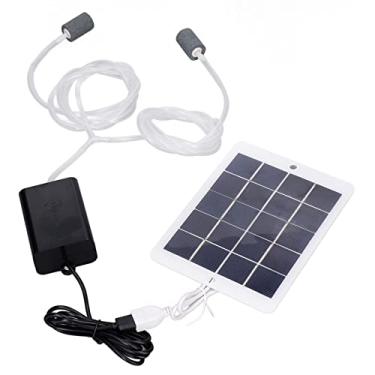 Imagem de Bomba de Oxigênio Solar Bomba Aeradora de Pesca Multiuso Oxigenador Aerador Bomba de Ar para Jardim Tanque de Peixes Ao Ar Livre Piscina Lagoa