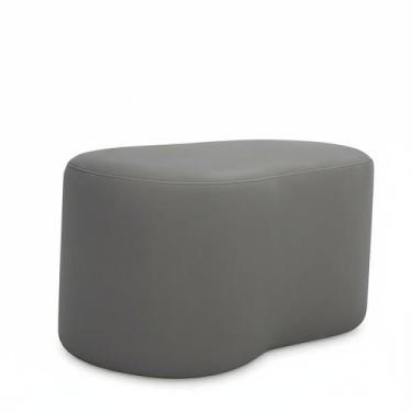 Imagem de Puff Curvo Feijão Orgânico Sala Redondo Confortável Quarto Moderno Lin