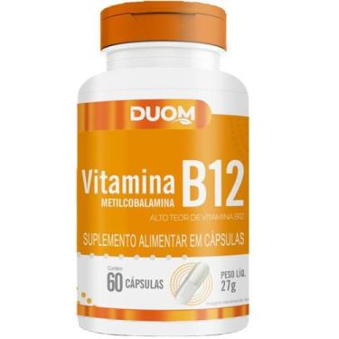 Imagem de Suplemento Vitamina B12 Metilcobalamina 60 Cps 27g  Duom