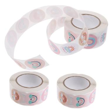 Imagem de 3Rolls Thank You for Celebrating Adesivos Decorativos de Selo para Festas Padarias Etiquetas de Envelope Adesivos para Fácil Decoração DIY