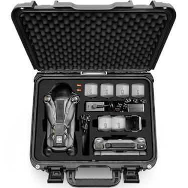 Imagem de Lekufee Estojo Rígida Impermeável para DJI Mavic 4 Pro Drone, Creator Combo, Fly More Combo, DJI RC Pro 2/RC 2, Bateria (7 unidades), Hub de Carregamento e Outros Acessórios (Apenas Estojo)