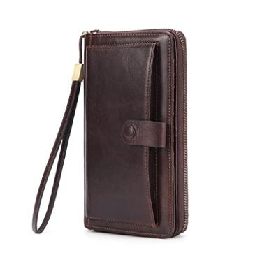 Imagem de Carteira masculina de negócios clutch carteira masculina longa bolsa de telefone (cor: tamanho A: tamanho único)