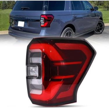 Imagem de CHELANGHU Conjunto de lâmpada de luz traseira LED adequado para Ford Expedition 2022 2023 2024 | Configuração de alta qualidade | Moldura preta | Substituição para NL1Z13404-C (lado direito do
