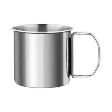 Imagem de Copo De Camping Dobrável Em Aço Inoxidável Com Tampa Quatro Tamanhos C