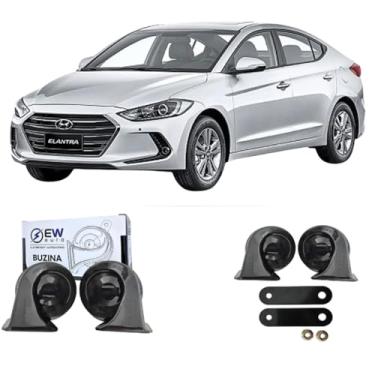 Imagem de BUZINA AUTOMOTIVA CARACOL (PAR) GRAVE/AGUDO PARA ELANTRA 2011 >2016 - TIGER AUTO