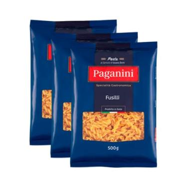 Imagem de Kit 3X: Macarrão Fusilli Paganini 500g