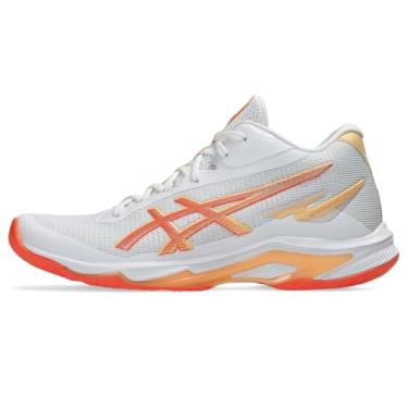 Imagem de ASICS Tênis de vôlei feminino Netburner Ballistic FF 4, Branco/coral vívido, 40