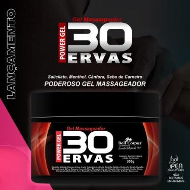 Imagem de Kit 2 C/ Gel Massageador Power 30 Ervas Super C/ 300g - Bell Corpus