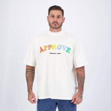 Imagem de Camiseta Approve New Rainbow Off White-Masculino