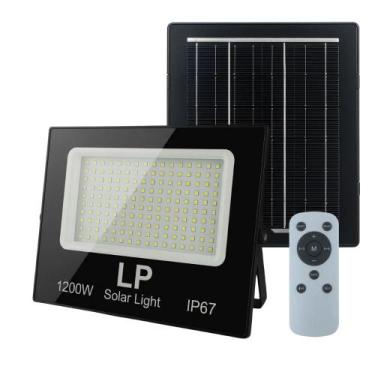 Imagem de Refletor Solar Led Holofote 6500K Lâmpada Luz Solar 1200W Externo Pote