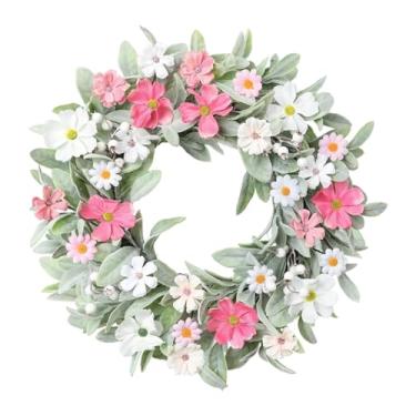 Imagem de Lilihuimaoyi Guirlanda de Páscoa para Porta de Entrada, Decoração de Parede para Pendurar, Guirlanda Artificial para Varandas