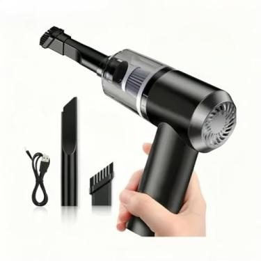 Imagem de Mini Aspirador e soprador De pó automotivo Portátil sem fio para Carro e Casa(Aspirador 3 em 1)