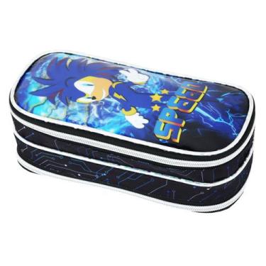 Imagem de Estojo De Lápis Infantil Meninos Duplo 2 Compartimentos Escolar - Shao