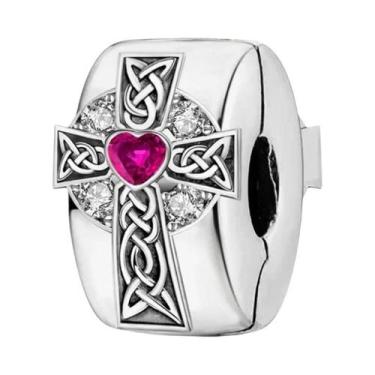 Imagem de Pingentes De Prata Esterlina 925 Para Mulheres: Cruz Bíblica, Sol, Lua