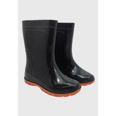 Imagem de Bota Galocha Jetsky Infantil Kids Preto de Chuva, Preto, 23/24