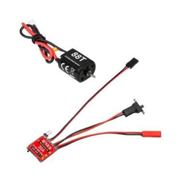 Imagem de Combo Mini ESC 30A Com Motor 030 050 Para Upgrade De Escalador De Mont