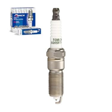 Imagem de TORCH 5QH5RTI-13 Velas de ignição Iridium Platinum substituição para LZTR5AIX-13 LZTR5A-13 Apto para Chrysler 300 300C V6 2005-2007, para Dodge Avenger V6 2.7L para Jeep Grand Cherokee/Wrangler 2006
