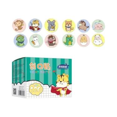 Imagem de Curativos Kawaii Em Estilo Cartoon 120 Peças Para Crianças, Respirável