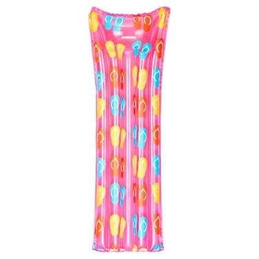 Imagem de DM Toys Colchão Inflável Flutuante 180x67cm Chinelos Cor Sortida