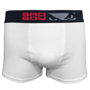 Imagem de Cueca Boxer Bad Boy Cotton - 7605 - BadBoy, Branco, EG