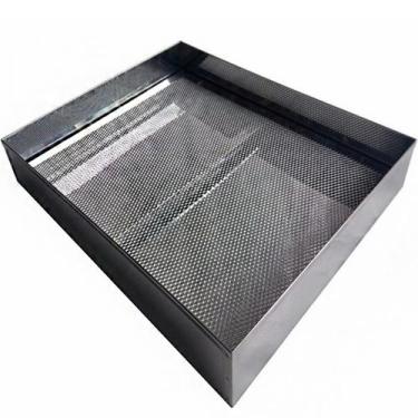 Imagem de 3 Escorredor Fritura Inox Bandeja 30x40x6cm Pastel Salgados - DAIFPRO