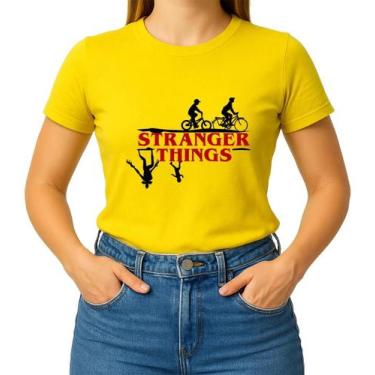 Imagem de Camiseta Camisa Blusa Feminina Masculina Unissex 100% Algodão Série St