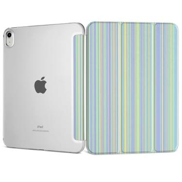 Imagem de DONGKE Capa para iPad 11ª geração de 11 polegadas 2025 (chip A16) e iPad 10ª geração 10,9 polegadas 2022, capa inteligente fina e dobrável de policarbonato rígido translúcido - [despertar/hibernar