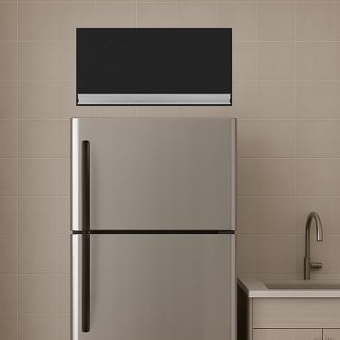 Imagem de Armário Cozinha Aéreo Geladeira 60cm Basculante Leticia Preto A01 - D'Rossi