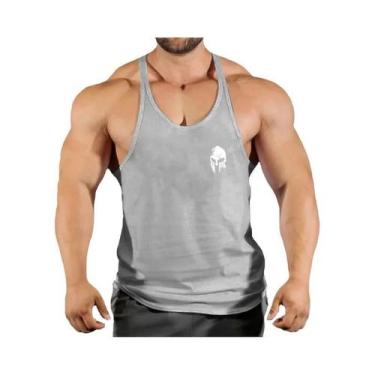 Imagem de Colete Masculino Sem Mangas Para Fitness E Corrida, Cor Sólida, Respir
