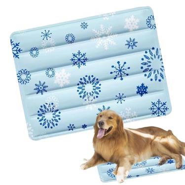 Imagem de Tapete refrescante para cães – Almofada de gel para canil para cães | À prova d'água para o verão, relaxamento, descanso, soneca, acessórios para descanso de dormir, para quarto, quintal, sala de