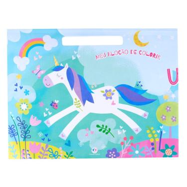 Imagem de Bloco de Colorir Unicórnio Ciranda Cultural 14755