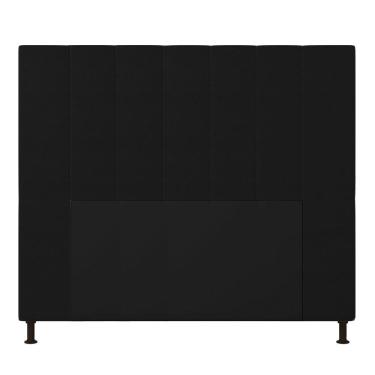 Imagem de Cabeceira Cama Box Casal 140cm Corino Preto
